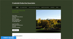 Desktop Screenshot of creeksideendocrine.com